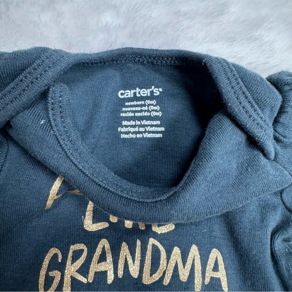 Carters Long Sleeve Baby Girl Graphic Bodysuits - Picture 3 of 6